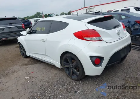 2013 Hyundai Veloster Turbo W/Black из США, поврежденный, VIN KMHTC6AE9DU149325